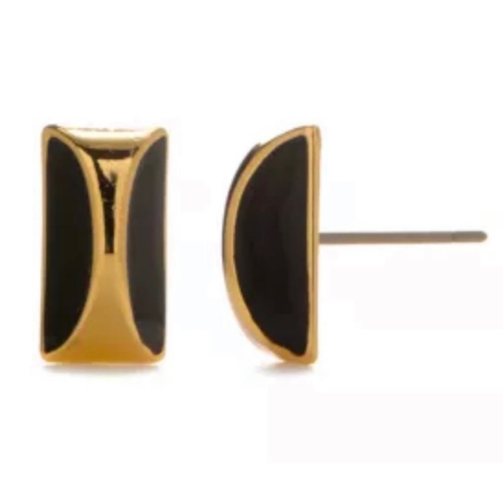 Kate Spade NWT Black & Gold Stud Earrings!!!!
